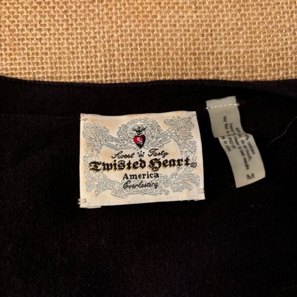 TWISTED HEART BEDAZZLED CARDIGAN - Picture 5 of 5